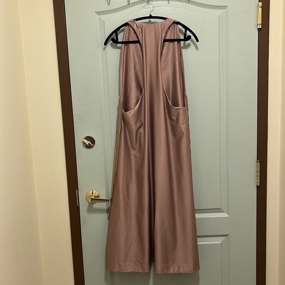 Zara Satin Dress with Open Back a271 - Picture 3 of 4